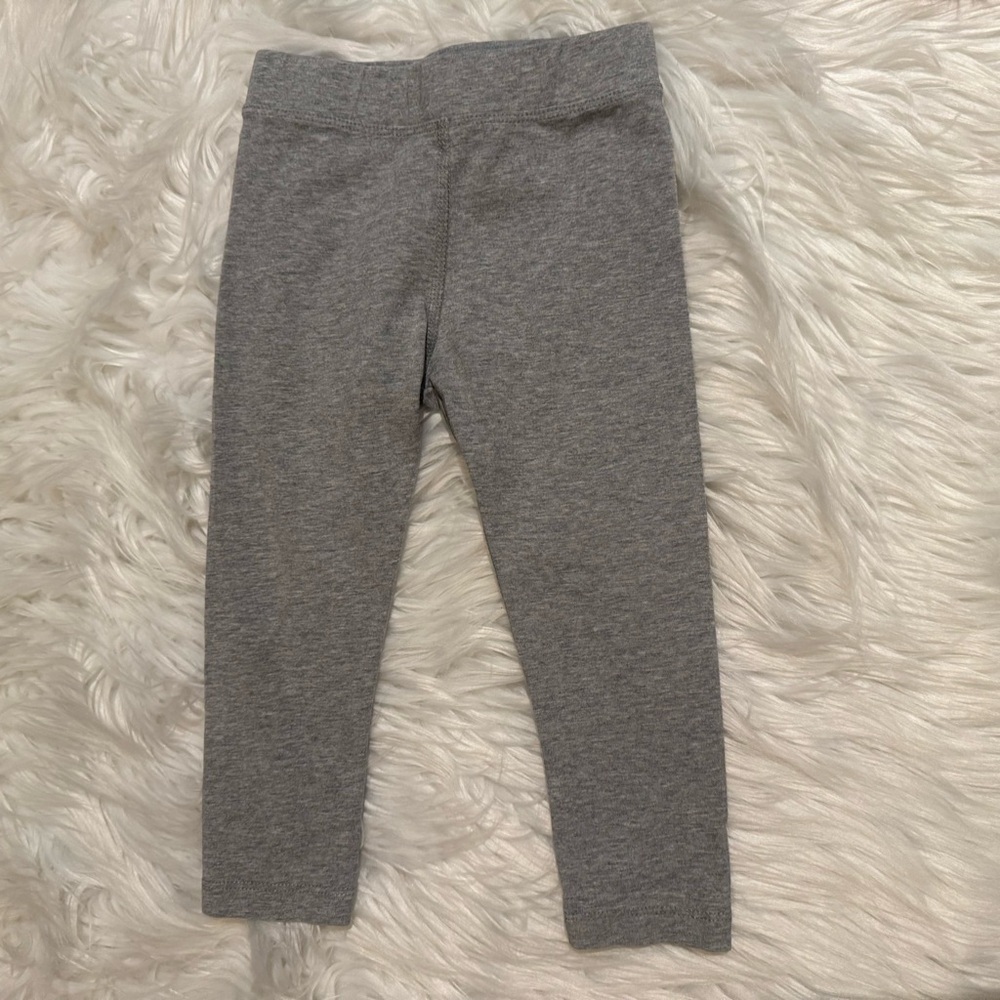 Primary Baby Girl Grey Pull‎ on Leggings Size 18-24 Months
